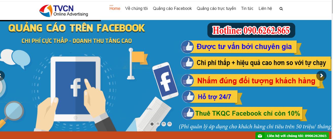 TVCN Việt Nam – Công ty quảng cáo hàng đầu việt nam | Quảng cáo trực tuyến,  Internet Marketing, Thiết kế web, Quảng cáo Google Adwords, quảng cáo  Yahoo, quảng cáo Facebook.